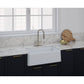 LaToscana 30" x 19" White Single Bowl Apron Front Farmhouse Granite Kitchen Sink
