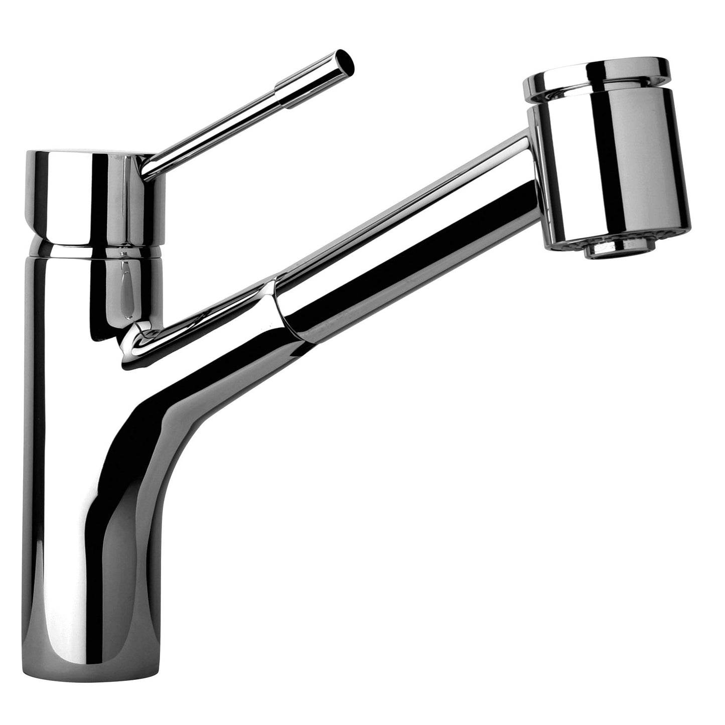 LaToscana Cox Chrome Single Hole Pull-Out Kitchen Faucet