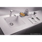 LaToscana Plados 23" x 18" x 8" Brown Single Bowl Granite Undermount Kitchen Sink