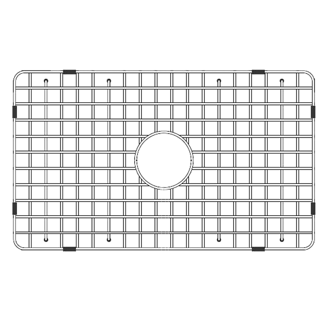 LaToscana Stainless Steel Grid for Large Side of Sink LTD3319W