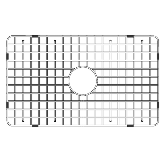 LaToscana Stainless Steel Grid for Small Side of Sink LDL3619W