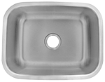 Lancer Medium Single 23" Stainless Steel Kirchen Sink by Chemcore Industries
