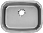 Lancer Medium Single 25" Stainless Steel Kirchen Sink by Chemcore Industries