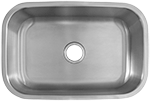 Lancer Medium Single 27" Stainless Steel Kirchen Sink by Chemcore Industries