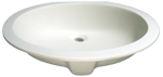 Lugano Original 19" White Solid Surface Sink by Chemcore Industries