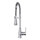 Lulani Bora Bora Chrome 1.8 GPM Single Handle 3-Function Pull-Down Spray Head 360 Swivel Spout Faucet With Baseplate