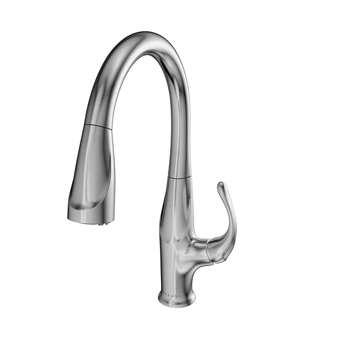 Lulani Kauai Brushed Nickel 1.8 GPM Single Handle 3-Function Pull-Down Spray Head 360 Swivel Spout Faucet With Baseplate