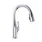 Lulani Kauai Chrome 1.8 GPM Single Handle 3-Function Pull-Down Spray Head 360 Swivel Spout Faucet With Baseplate