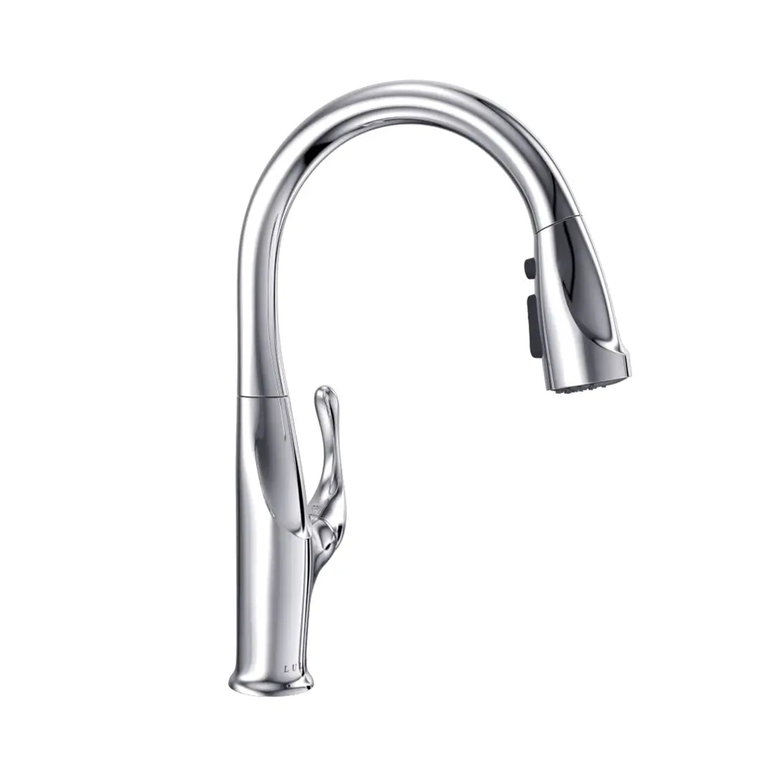 Lulani Kauai Chrome 1.8 GPM Single Handle 3-Function Pull-Down Spray Head 360 Swivel Spout Faucet With Baseplate