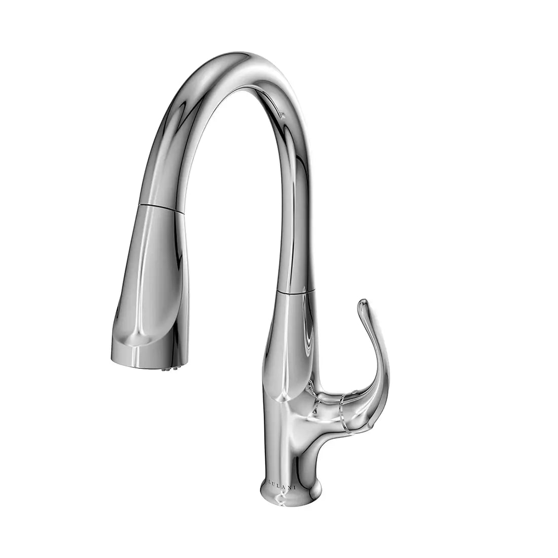 Lulani Kauai Chrome 1.8 GPM Single Handle 3-Function Pull-Down Spray Head 360 Swivel Spout Faucet With Baseplate