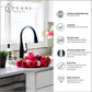 Lulani Kauai Matte Black 1.8 GPM Single Handle 3-Function Pull-Down Spray Head 360 Swivel Spout Faucet With Baseplate