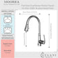 Lulani Moorea Brushed Nickel 1.8 GPM Dual Sensor Single Handle Pull-Down Faucet With Baseplate