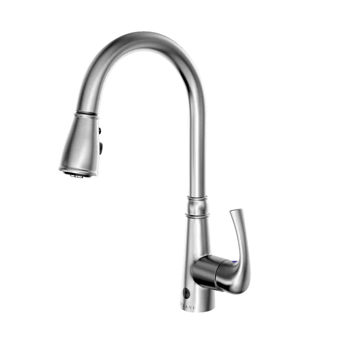 Lulani Moorea Brushed Nickel 1.8 GPM Dual Sensor Single Handle Pull-Down Faucet With Baseplate