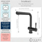 Lulani Nassau Gun Metal Stainless Steel PVD Finish 1.8 GPM 1-Handle Pull-Out Swivel Faucet With Baseplate
