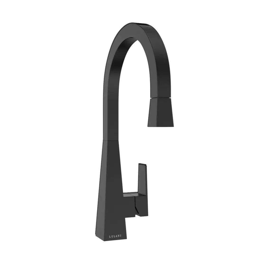 Lulani Santorini Gun Metal Stainless Steel 1.8 GPM 360 Degree Swivel Spout Pull-Down Faucet