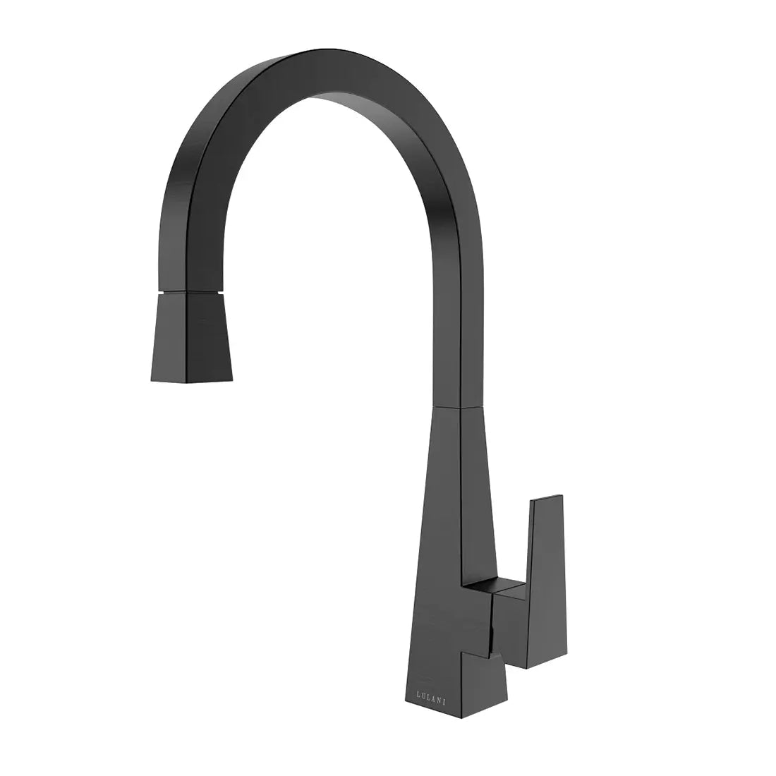 Lulani Santorini Gun Metal Stainless Steel 1.8 GPM 360 Degree Swivel Spout Pull-Down Faucet