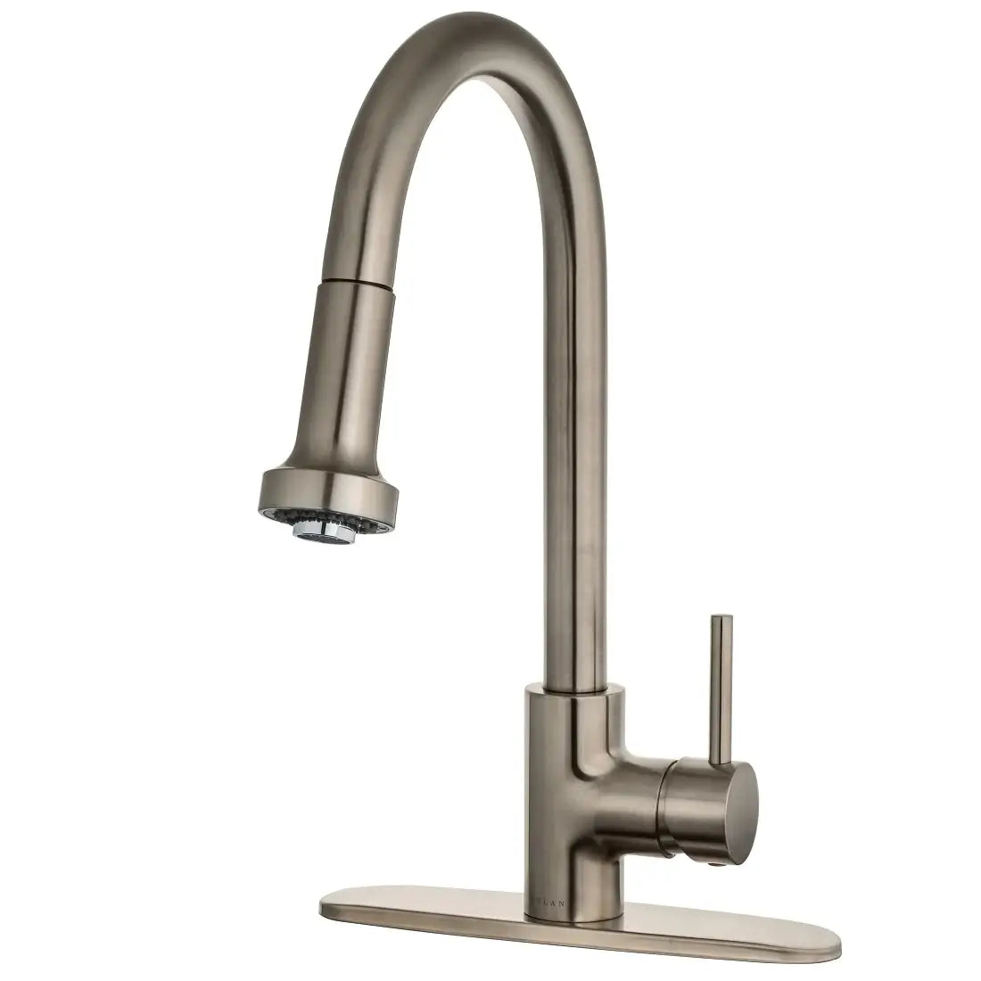 Lulani St. Lucia Brushed Nickel 1.8 GPM 360-Degree Swivel Spout Pull-Down Faucet