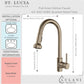 Lulani St. Lucia Brushed Nickel 1.8 GPM 360-Degree Swivel Spout Pull-Down Faucet