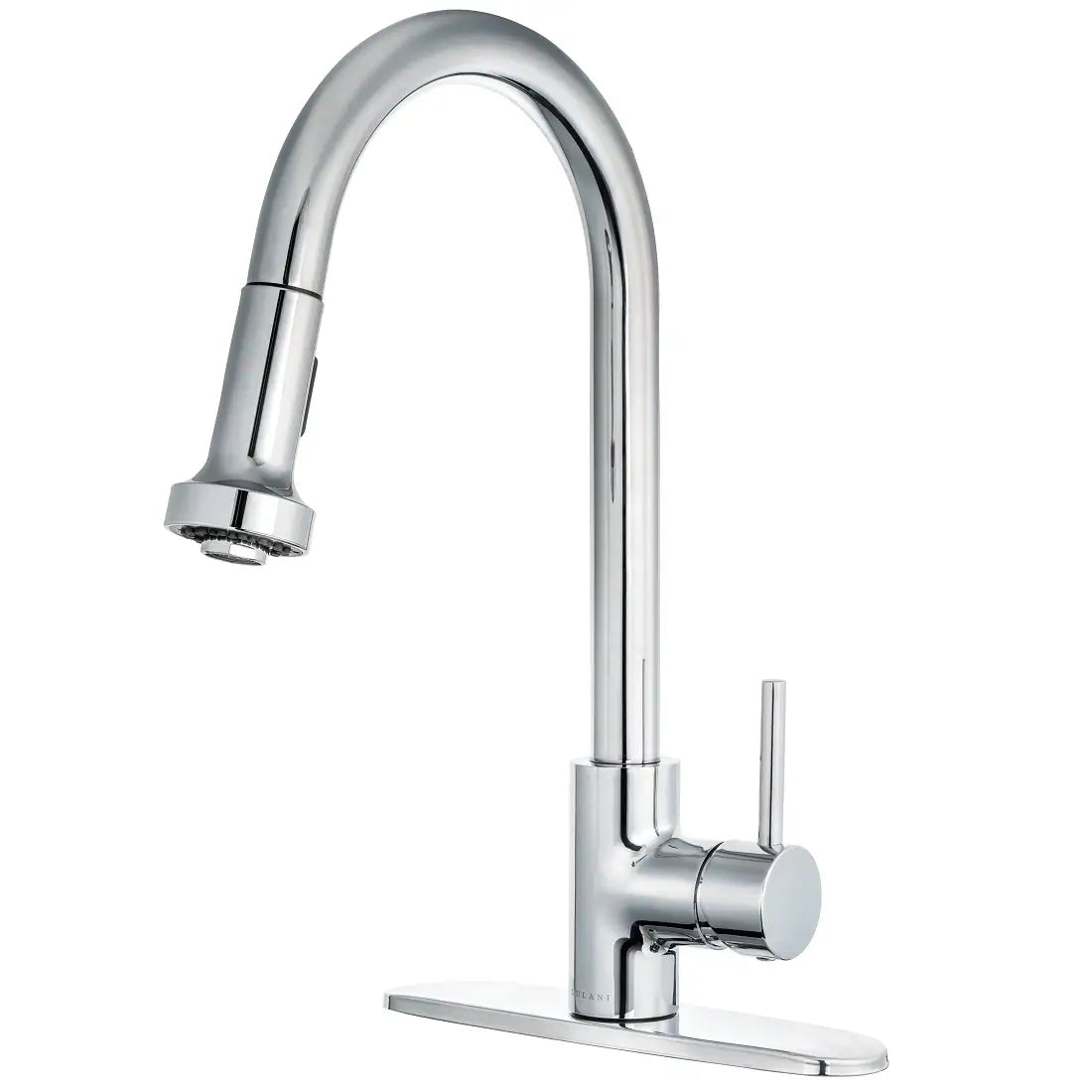 Lulani St. Lucia Chrome 1.8 GPM 360-Degree Swivel Spout Pull-Down Faucet