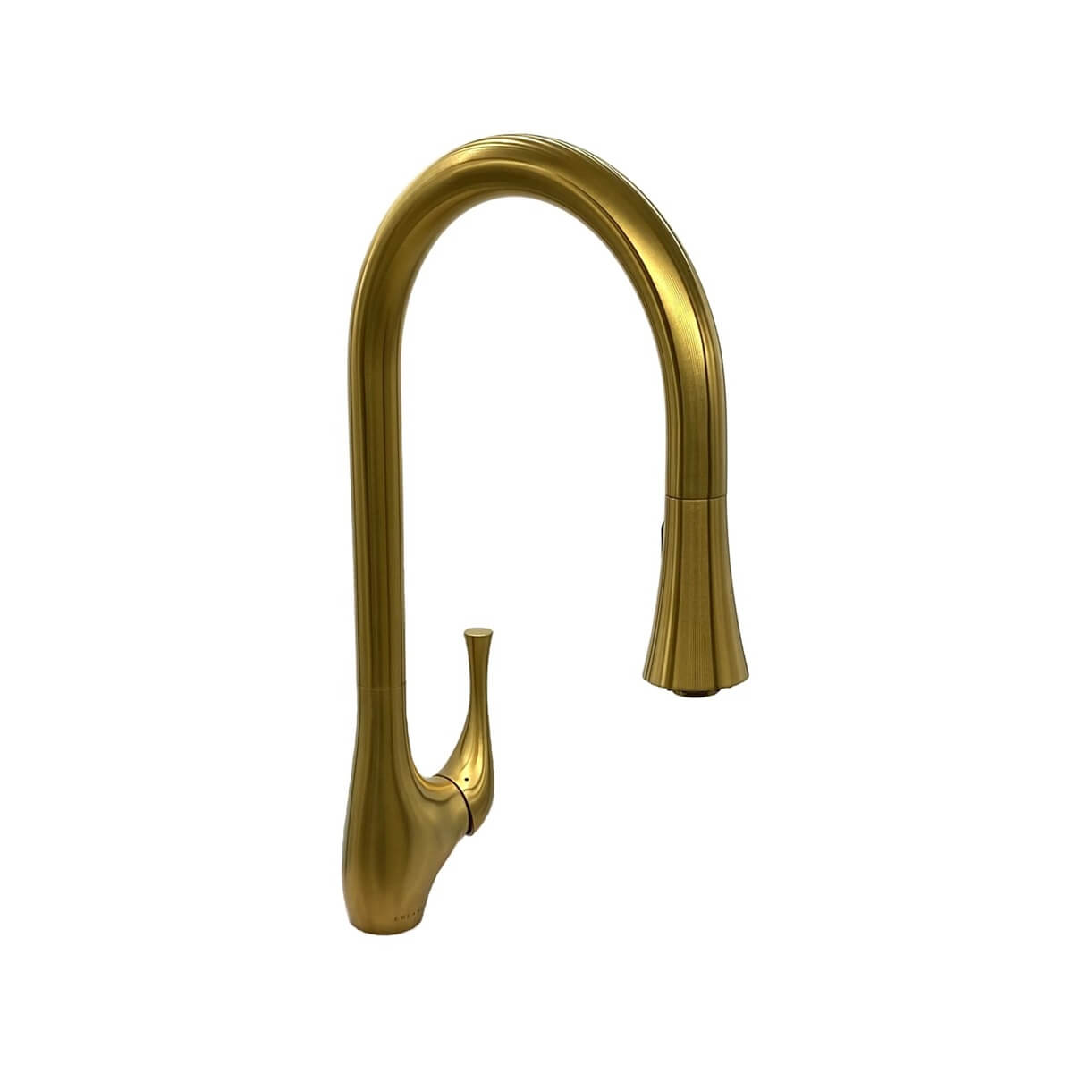 Lulani Yasawa Brushed Gold 1.8 GPM Single Handle 2-Function Pull-Down Spray Head 360 Swivel Spout Faucet With Baseplate