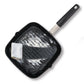 MASTERPAN Chef's Series 10” Grill Pan With Non-stick Aluminum Cookware and Stainless Steel Chef’s Handle