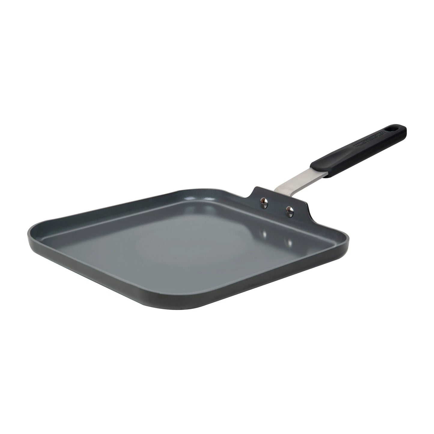 MASTERPAN Chef's Series 11” Griddle Pan / Pancake Pan, Healthy Ceramic Non-stick Aluminum Cookware With Stainless Steel Chef’s Handle