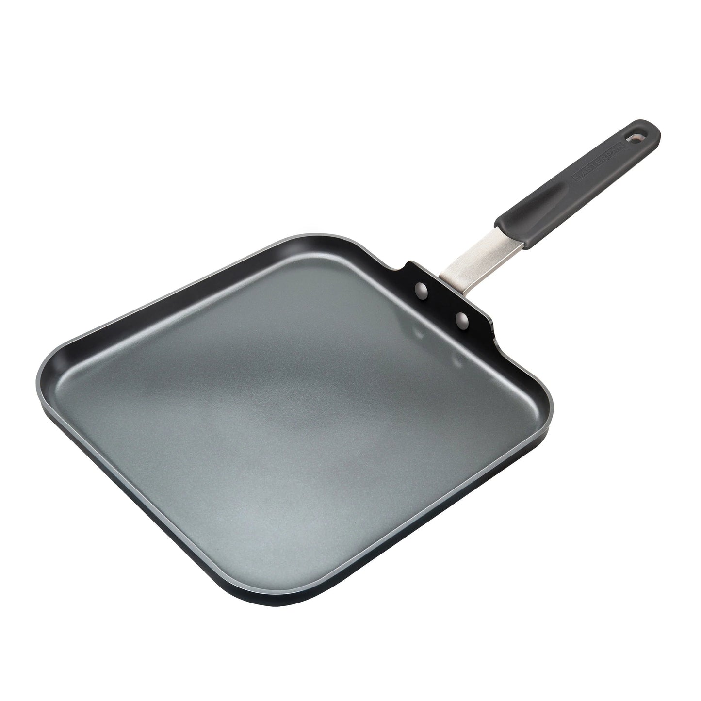 MASTERPAN Chef's Series 11” Griddle Pan / Pancake Pan, Healthy Ceramic Non-stick Aluminum Cookware With Stainless Steel Chef’s Handle