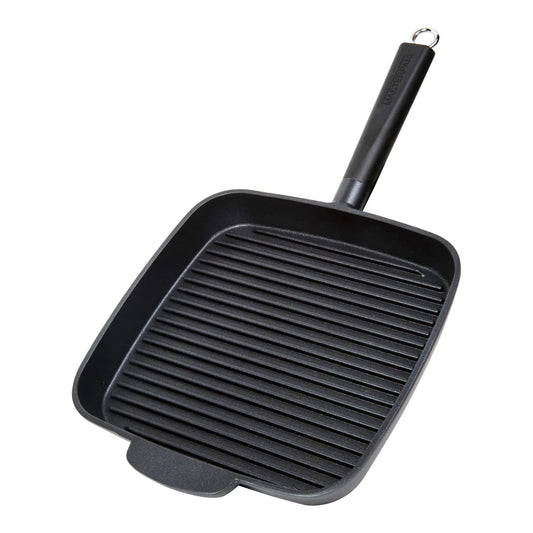 MASTERPAN Innovative Series 11” Grill Pan Heavy Duty Non-stick Cast Aluminum With Detachable Handle