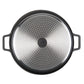 MASTERPAN Innovative Series 12” Black Stovetop Oven Grill Pan With Heat-in Steam-Out Lid, Non-stick Cast Aluminum