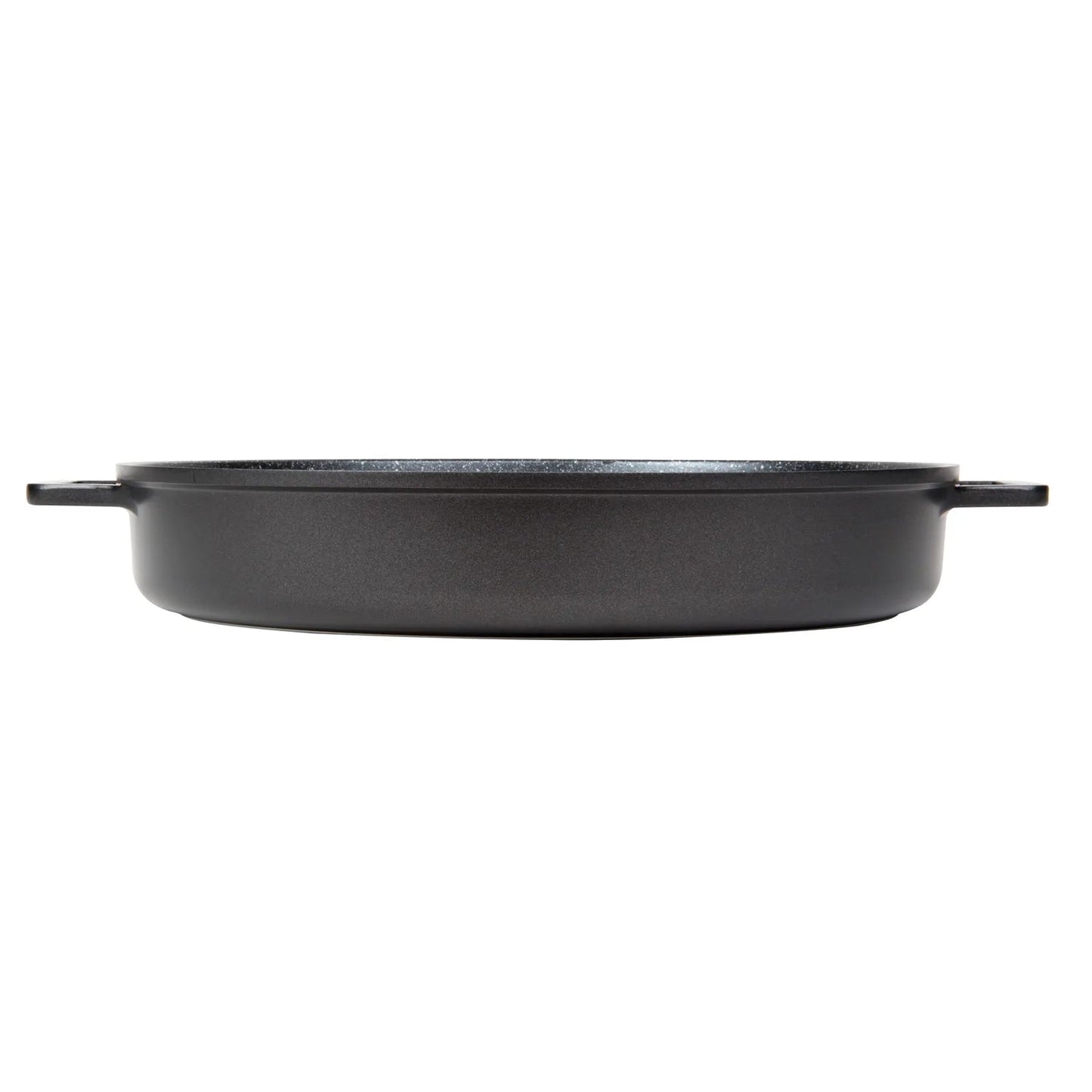 MASTERPAN Innovative Series 12” Black Stovetop Oven Grill Pan With Heat-in Steam-Out Lid, Non-stick Cast Aluminum