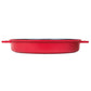 MASTERPAN Innovative Series 12” Red Stovetop Oven Grill Pan With Heat-in Steam-Out Lid, Non-stick Cast Aluminum