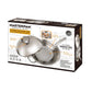 MASTERPAN Innovative Series 13” Stovetop Multi-Use 4-in-1 Smoker Wok Stainless Steel