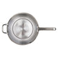 MASTERPAN Innovative Series 13” Stovetop Multi-Use 4-in-1 Smoker Wok Stainless Steel