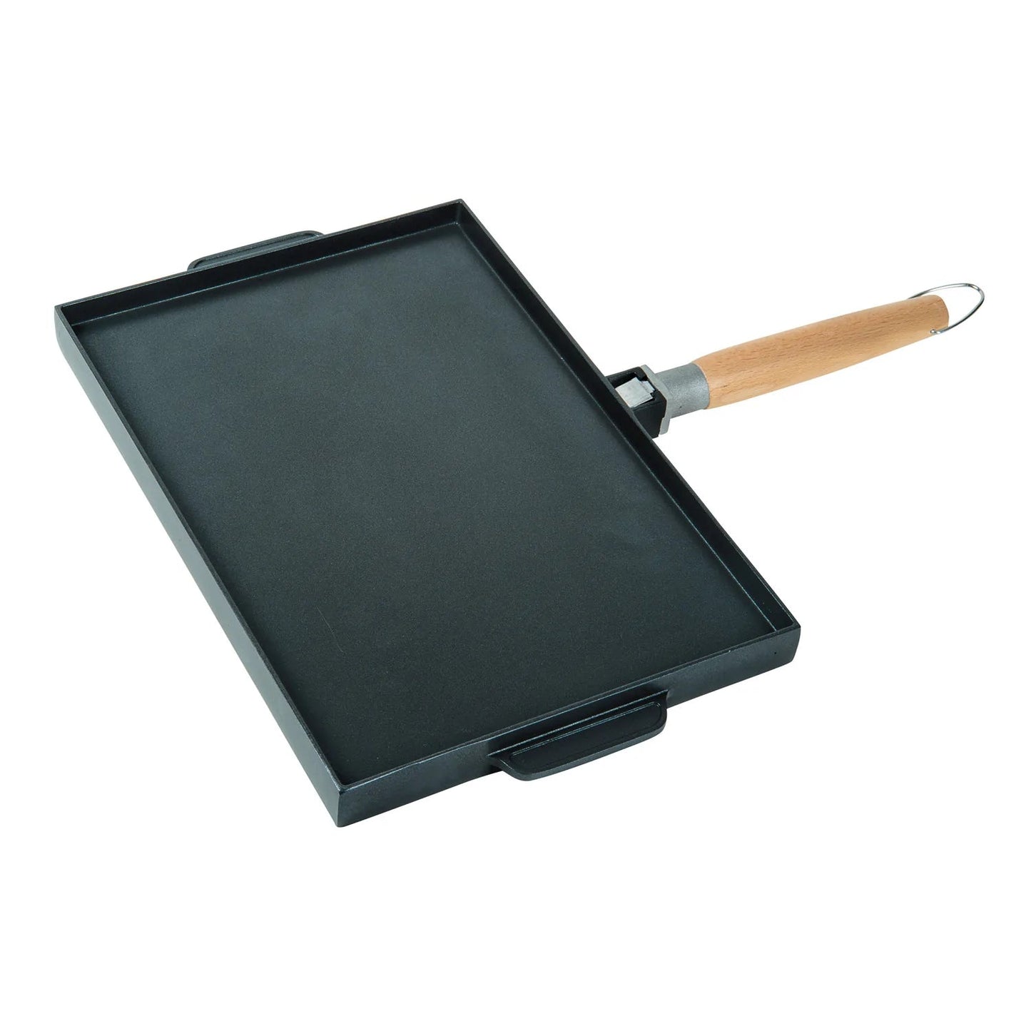 MASTERPAN Innovative Series 15” Grill and Griddle Double Sided Non-stick Cast Aluminum With Detachable Handle