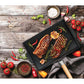 MASTERPAN Innovative Series 15” Grill and Griddle Double Sided Non-stick Cast Aluminum With Detachable Handle