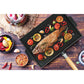 MASTERPAN Innovative Series 15” Grill and Griddle Double Sided Non-stick Cast Aluminum With Detachable Handle