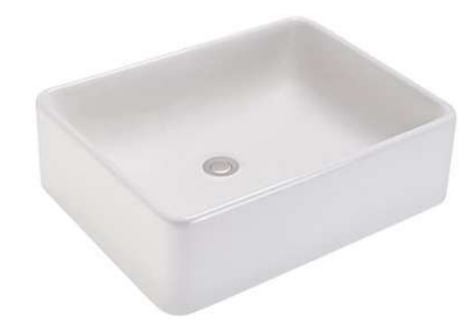 MONOPY Vessel Farm Style White Bathroom Sink