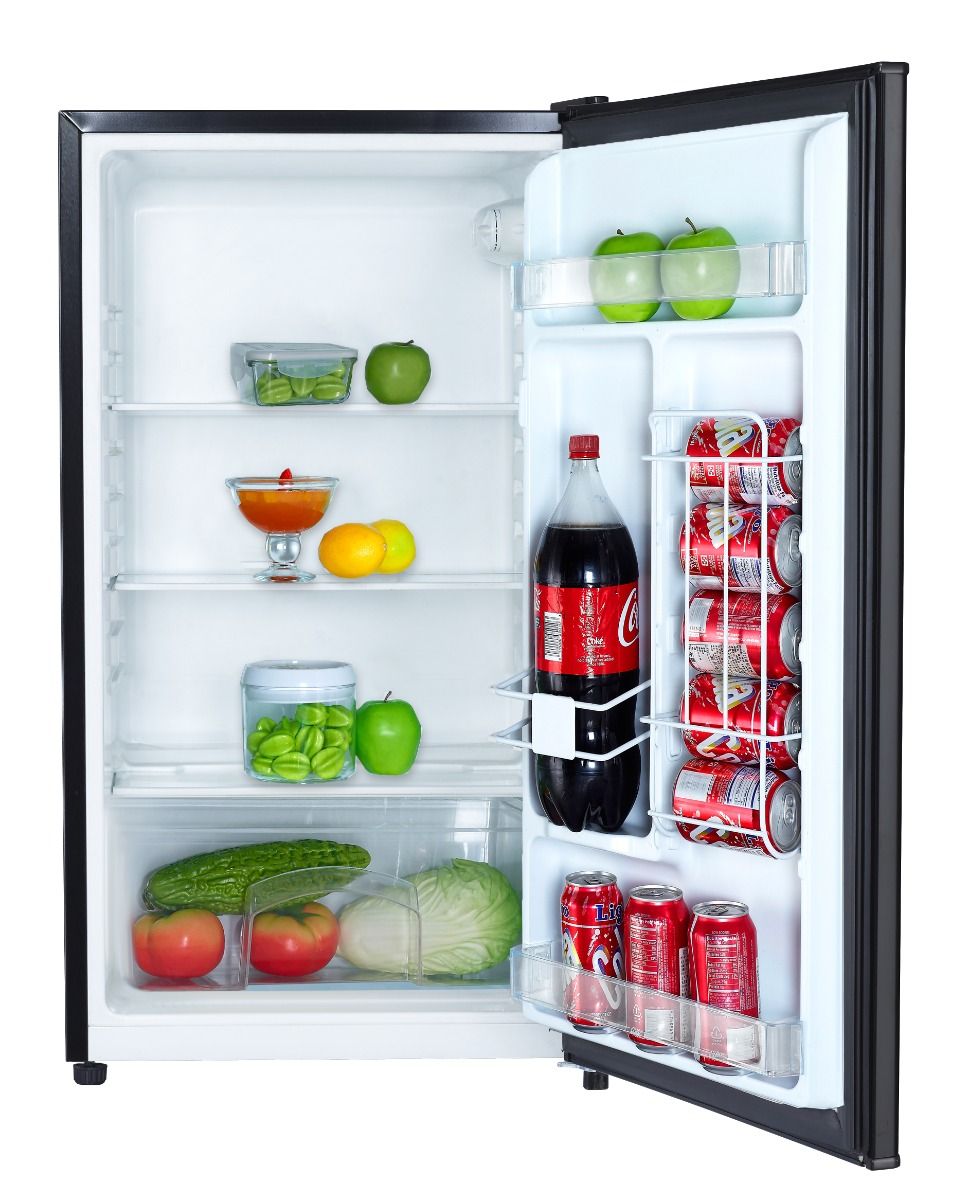 Magic Chef 19" W x 33" H 3.2 CU. Ft. Capacity Platinum Steel Mini Refrigerator
