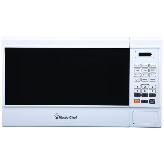 Magic Chef 21" W x 12" H 1.3 Cu. Ft. White Digital Touch Countertop Microwave Oven