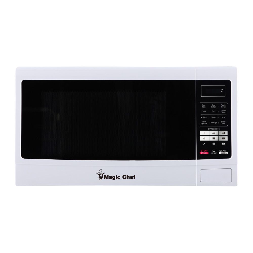 Magic Chef 22" W x 13" H 1.6 Cu. Ft. White Digital Touch Countertop Microwave Oven