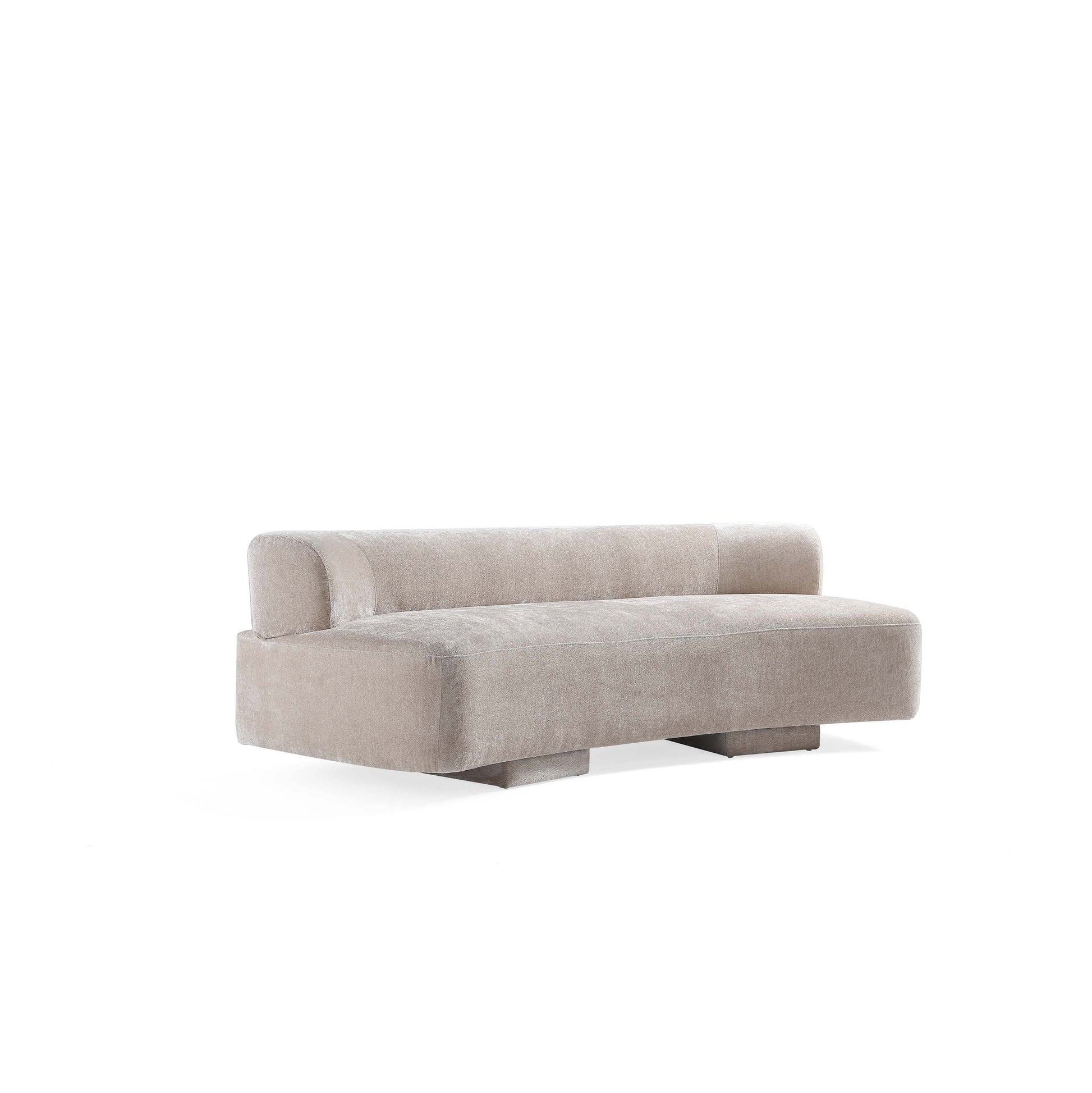 Manhattan Comfort 2-Piece Beige Modern Verandah Chenille 112" & 91" Sofas