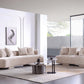 Manhattan Comfort 2-Piece Beige Modern Verandah Chenille 112" & 91" Sofas
