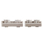 Manhattan Comfort 2-Piece Beige Modern Verandah Chenille 112" & 91" Sofas