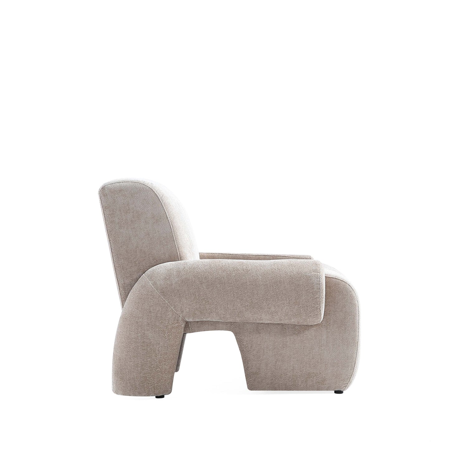 Manhattan Comfort 2-Piece Beige Modern Verandah Chenille 91" Sofa & Accent Chair