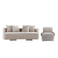 Manhattan Comfort 2-Piece Beige Modern Verandah Chenille 91" Sofa & Accent Chair
