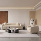 Manhattan Comfort 2-Piece Cream Modern Tribeca Chenille 86" Sofa & Accent Chair Combo