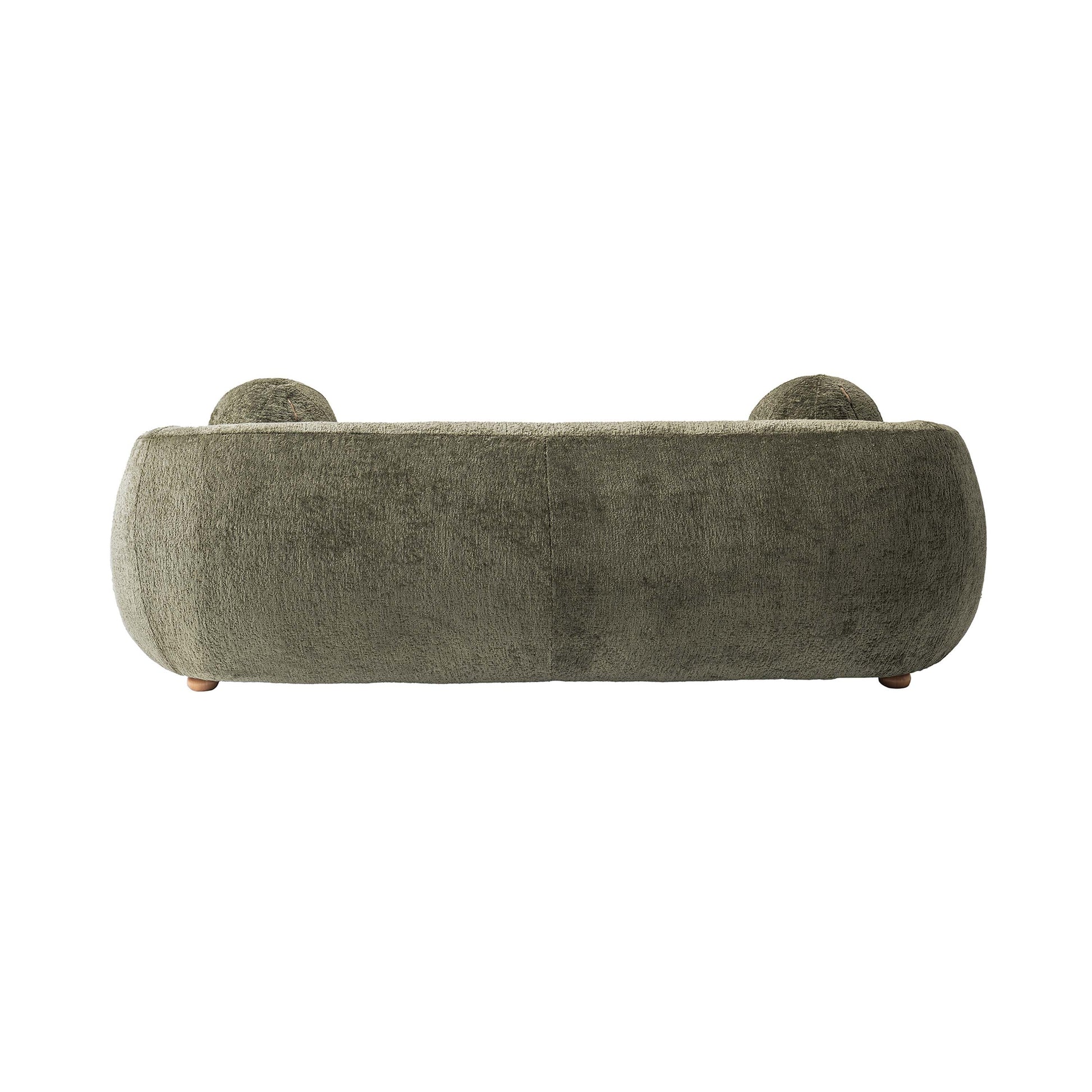 Manhattan Comfort 2-Piece Olive Green Modern Tribeca Chenille 86" Sofa & Accent Chair Combo