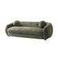Manhattan Comfort 2-Piece Olive Green Modern Tribeca Chenille 86" Sofa & Accent Chair Combo