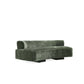 Manhattan Comfort 2-Piece Olive Green Modern Verandah Chenille 112" & 91" Sofas