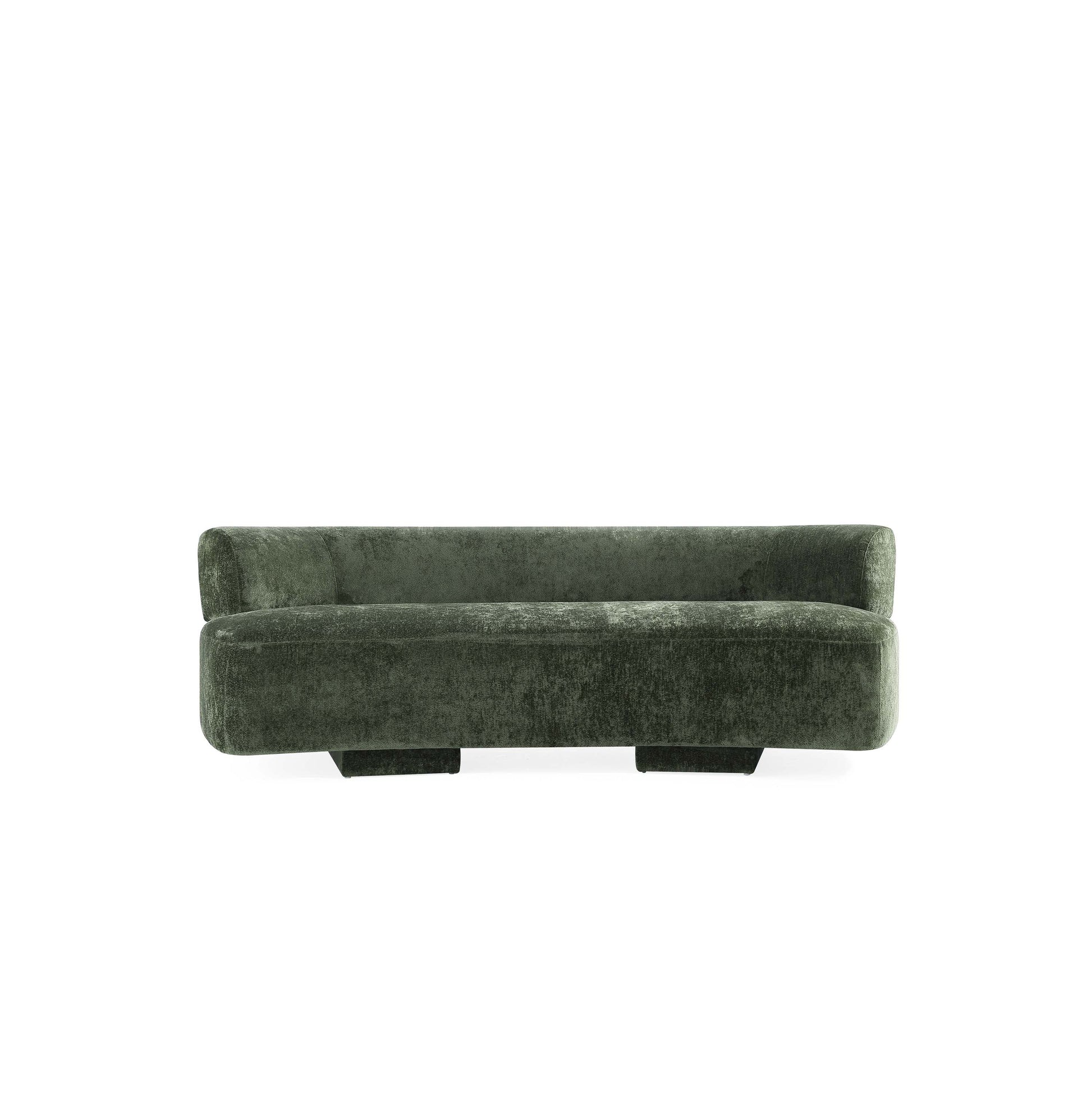 Manhattan Comfort 2-Piece Olive Green Modern Verandah Chenille 112" & 91" Sofas